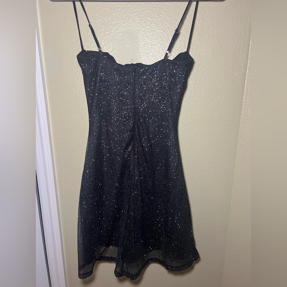 SOLD!!Babyboo Pixie Mini Dress - Black Sparkle - Picture 10 of 12